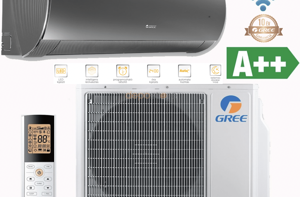 Gree Dark PRO klímaszerelés 20. kerület